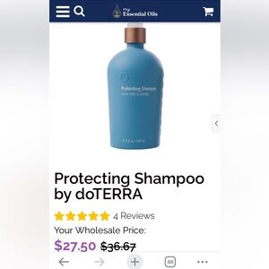 Brand new protecting shampoo by doterra